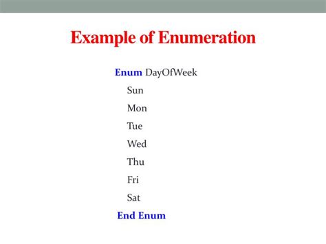 PPT - Enumeration PowerPoint Presentation - ID:3987038