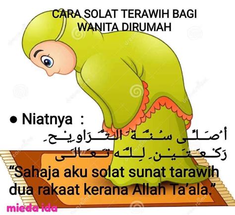 Cara Solat Terawikh Di Rumah Khas Buat Wanita - Semua semua semuanya