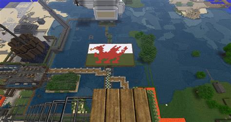 The Welsh Flag Minecraft Map