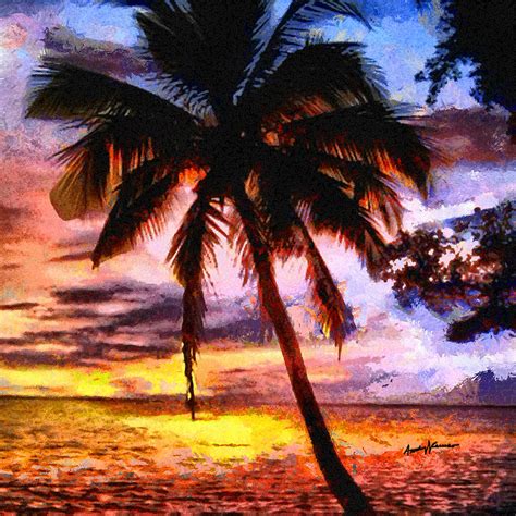 Tropical Sunset Painting at PaintingValley.com | Explore collection of Tropical Sunset Painting