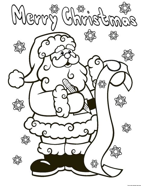 Santa Coloring Pages Printable Free at GetColorings.com | Free ...