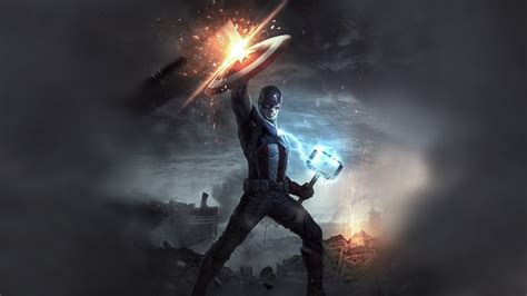 1920x1080 Captain America Mjolnir 4k Laptop Full HD 1080P ,HD 4k ...