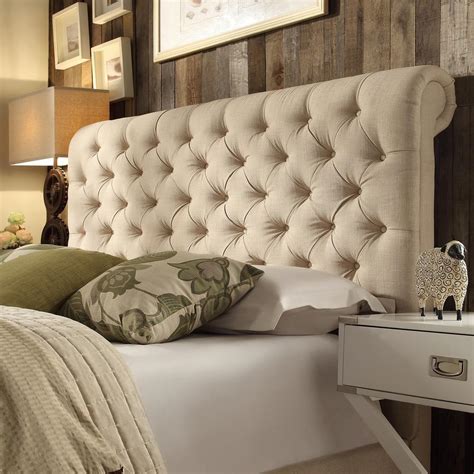 HomeSullivan Radcliffe Oatmeal King Headboard-40E208BK-1BL - The Home Depot