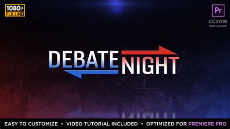 Debate Night Elements | MOGRT for Premiere Pro, Premiere Pro Templates