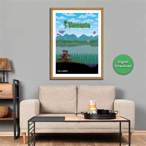 Pixel Art Terraria Poster. Printable Terraria Poster. - Etsy