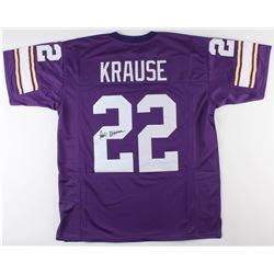 Paul Krause Signed Minnesota Vikings Jersey (JSA COA)