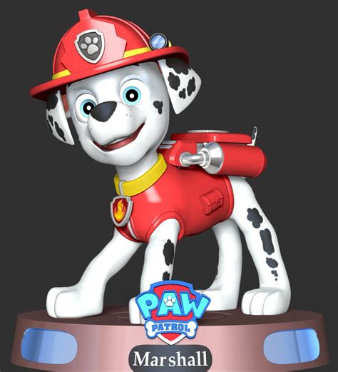 Marshall - Paw Patrol 3D Print Model by Bon Bon Art