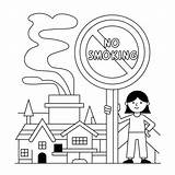 Drawing Of No Smoking Day coloring Page  Download Print Or Color sketch template