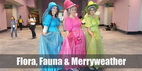 Flora, Fauna & Merryweather (Sleeping Beauty) Costume for Halloween