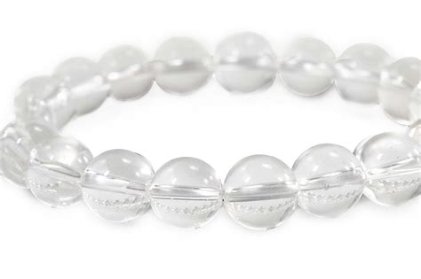 Clear Quartz Bracelet (6mm, 8mm or 10mm) - Crystal Dreams World