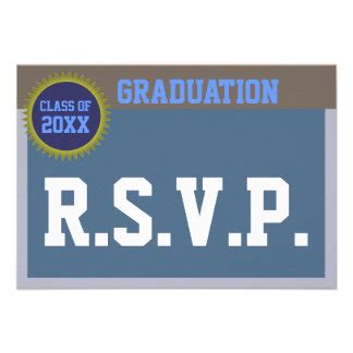 High School Graduation RSVP Cards, High School Graduation RSVP ...