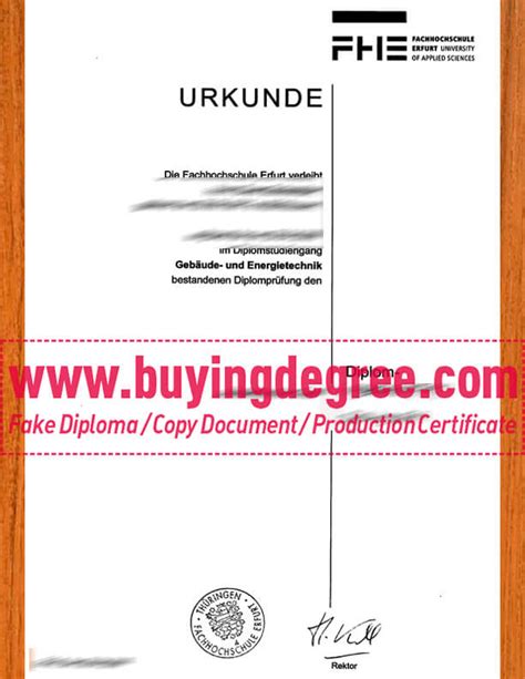 Best way to order a fake University of Erfurt diploma