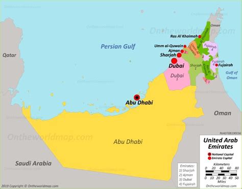 UAE Political Map