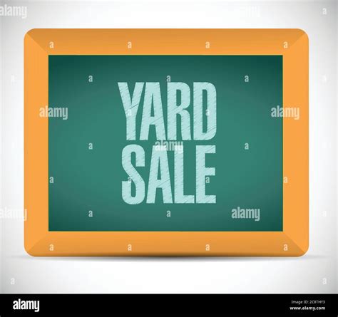 Yard sale sign on board. illustration design over a white background Stock Vector Image & Art ...