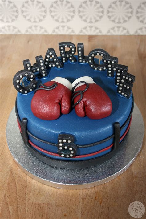 Boxing themed cake | Half birthday cakes, Delicious cake recipes, Boy birthday cake