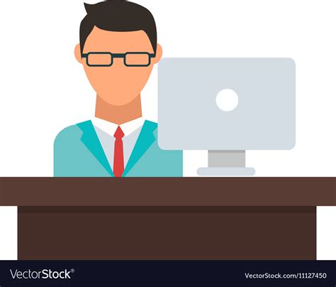 Office worker Royalty Free Vector Image - VectorStock