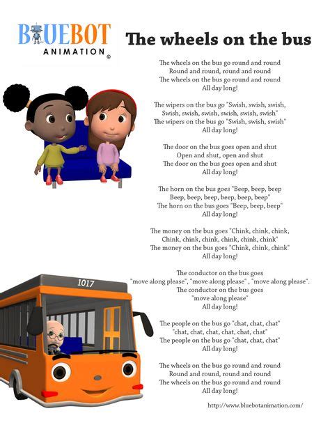 Wheels on the bus nursery rhyme lyrics Free printable nursery rhyme lyrics page. Wheels on the ...