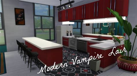 Modern vampire lair - Sims 4 house build by Latorommi - YouTube