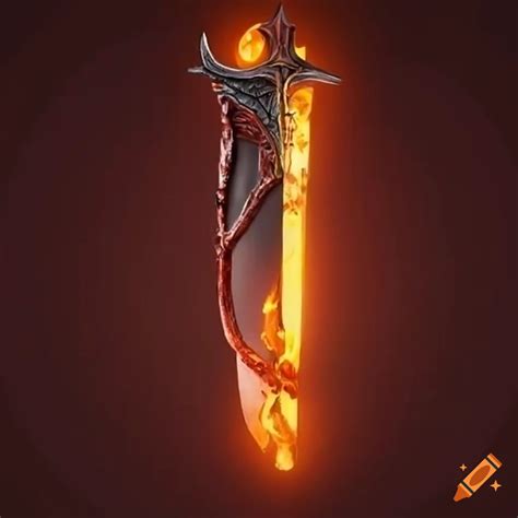 Flame sword on Craiyon