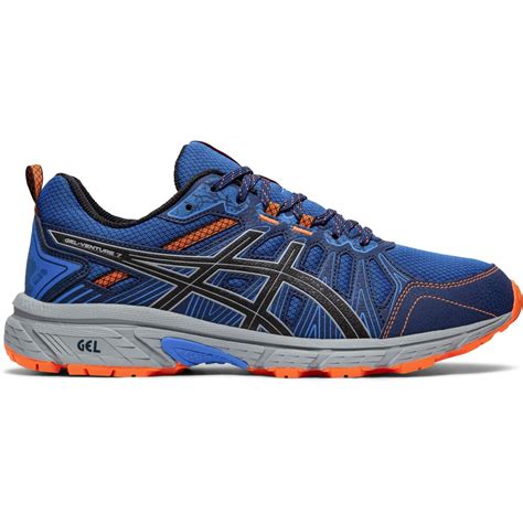 Asics Mens GEL-Venture 7 Trail Running Shoes - Electric Blue/Sheet Rock ...