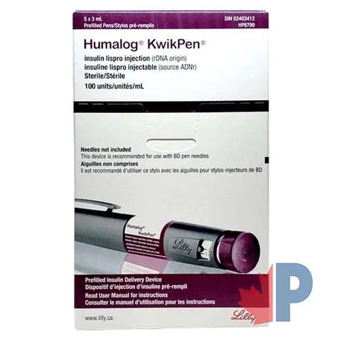 Buy Humalog KwikPen 100 from Canada | insulin lispro