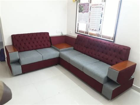 5 Seater Velvet FABRIC L CORNER SOFA at Rs 30000/set in Coimbatore | ID ...