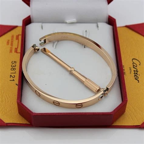 Replica Cartier Love Bracelet Pink Gold with Screwdriver