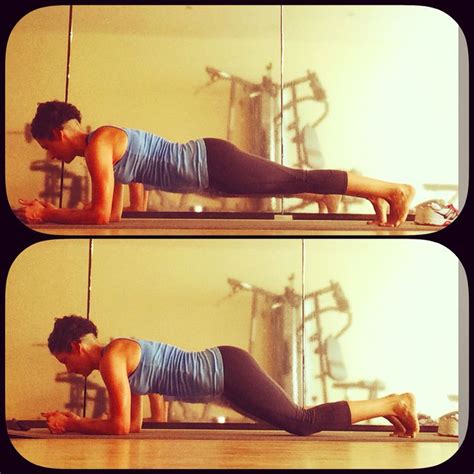 Plank with Knee Taps.