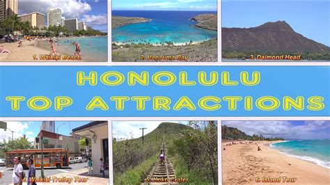 Honolulu Top Attractions - Oahu, Hawaii 4K - YouTube