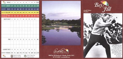 Bay Hill Club and Lodge - Challenger/Champion - Course Profile | Course Database