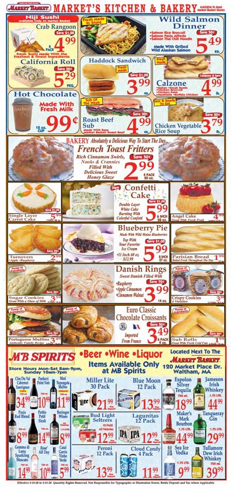 Market Basket Weekly Flyer Mar 15 – Mar 21, 2020