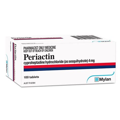 Periactin Tab 4mg X 100 - Chemist Direct