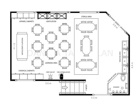 Here's a science laboratory floor plan. Landscape Architecture Plan ...