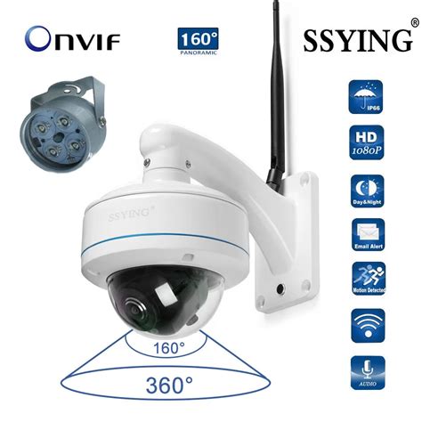 HD IP WIFI panoramic camera 360 degree outdoor camera Onvif Two way Audio 2.4G WIFI 1080P ...