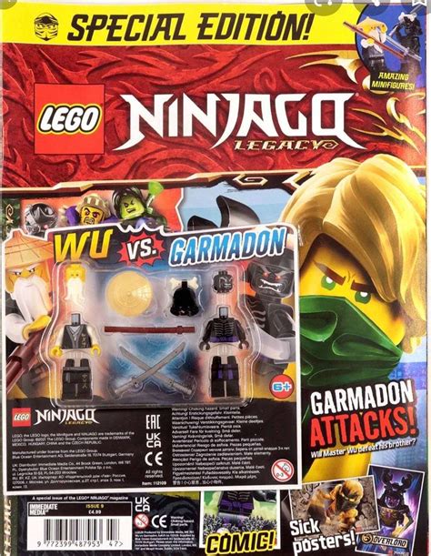 LEGO NINJAGO Legacy Magazine Issue #9 with Wu VS Garmadon Minifigure ...