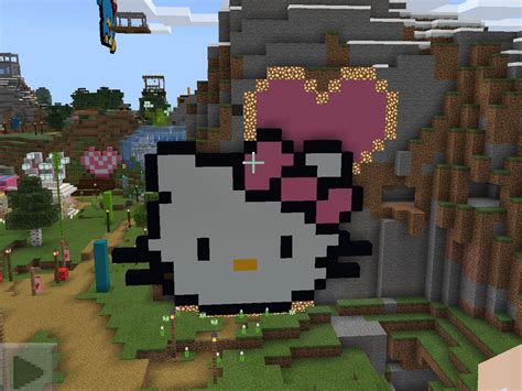 hello kitty | Minecraft creations, Minecraft crafts, Minecraft designs