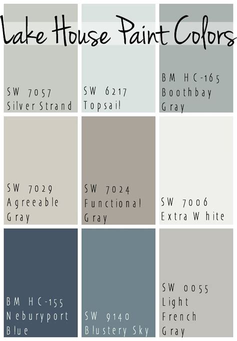 Lake House Blue and Gray Paint Colors - The Lilypad Cottage