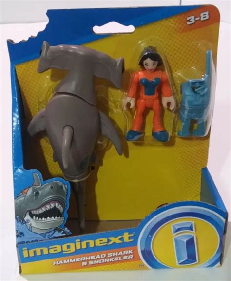 FISHER PRICE IMAGINEXT HAMMERHEAD SHARK & SNORKELER New ages 3-8 $8.00 - PicClick