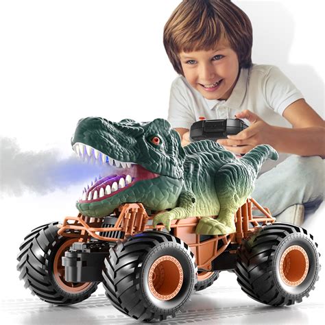 Bennol Remote Control Dinosaur Car for Boys Kids 4-7, 2.4Ghz RC Dinosaur Truck Toys for Toddlers ...