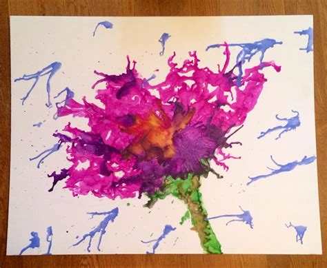 Crayon Art Flower | Crayon art, Flowers, Art