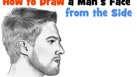 Male Side Profile Drawing How to draw a face from the side profile view ...