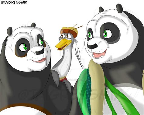 Po and his two parents by MasterLan12 on DeviantArt