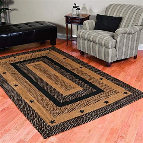 IHF Home Decor Braided Area Rug Rectangle 20 Inch x 30 Inch Star Design ...