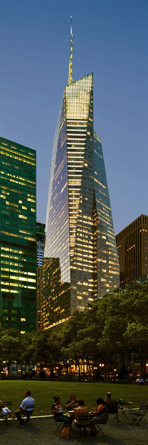 Bank of America Tower at One Bryant Park (Lighting Design) by Cline Bettridge Bernstein Lighting ...