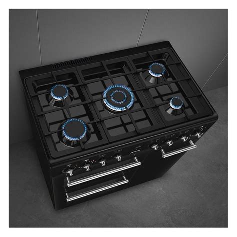 Smeg Concert 90cm Dual Fuel Range Cooker - Black CX93GMBL | Appliances ...