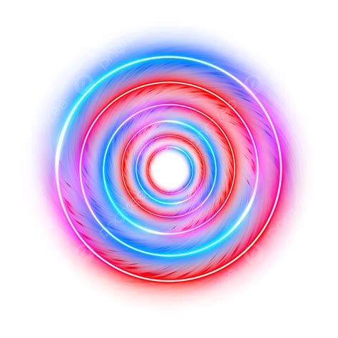 Neon Multi Layer Circle, Neon Circle, Multi Circle, Neon Circle Effect PNG and Vector with ...