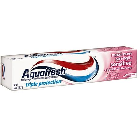 Aquafresh Sensitive Maximum Strength Toothpaste, 5.6 oz - Walmart.com