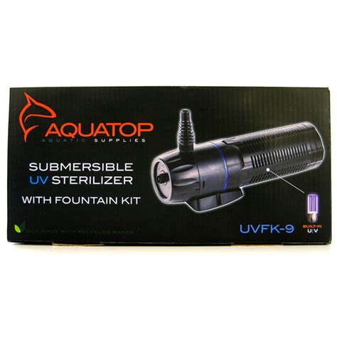 Aquatop Submersible Pond UV Filter with Fountain Kit - UVFK Series 9 ...