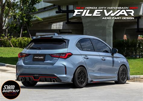 File War (Set 4 pcs) Bodykit for Honda City 2020-2021 Hatchback (COLOR)