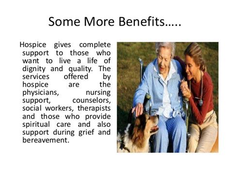 Benefits of hospice care